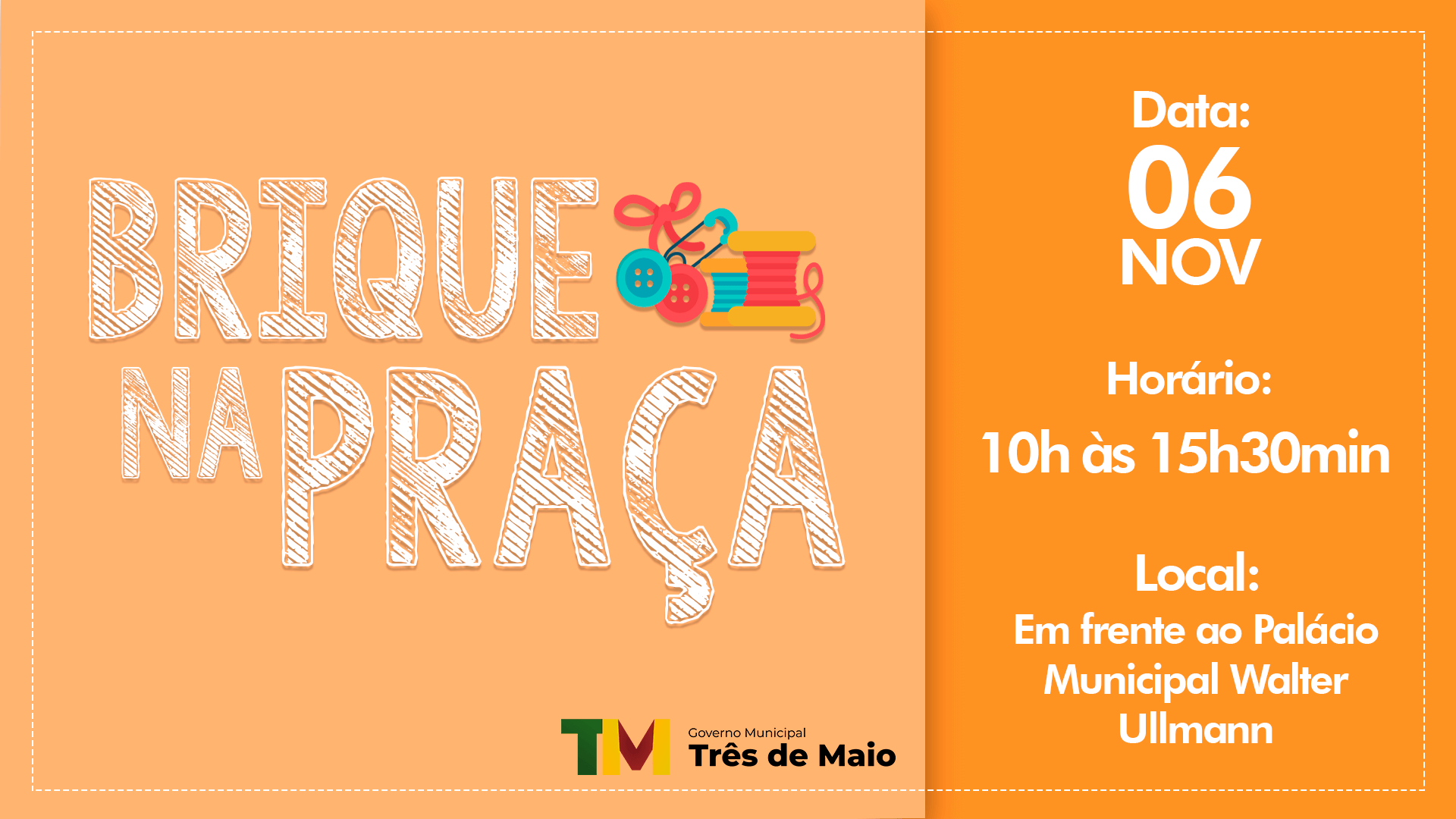 BRIQUE NA PRAÇA OCORRE SÁBADO